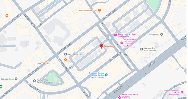 Vị trí khách sạn BLUBIZ HOTEL 8