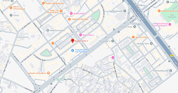 Vị trí khách sạn BLUBIZ HOTEL 9